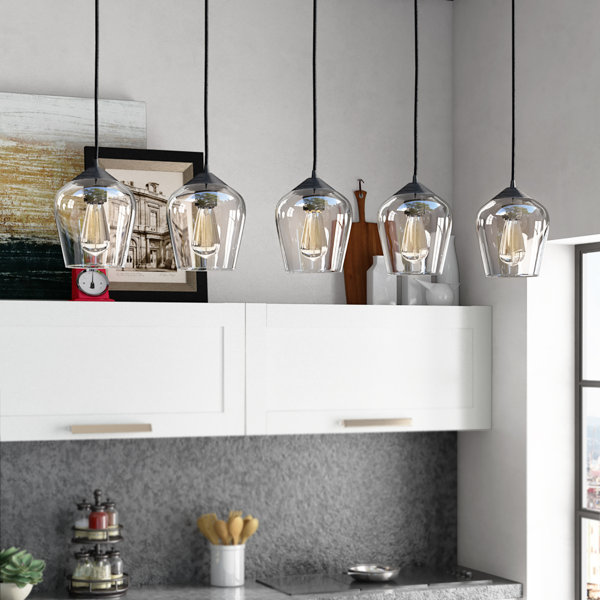 Williston Scruggs 5 Light Kitchen Island Linear Pendant & Reviews